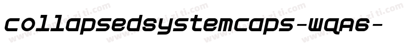 CollapsedSystemCaps-wqA6字体转换