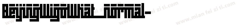 BeijingWigoWhat_normal字体转换
