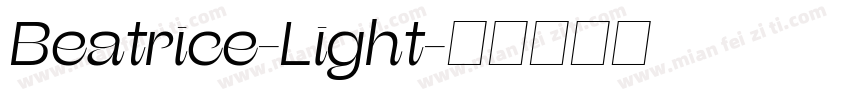 Beatrice-Light字体转换