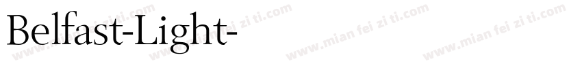 Belfast-Light字体转换