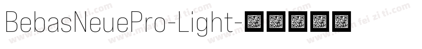 BebasNeuePro-Light字体转换