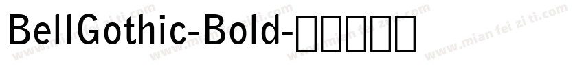BellGothic-Bold字体转换