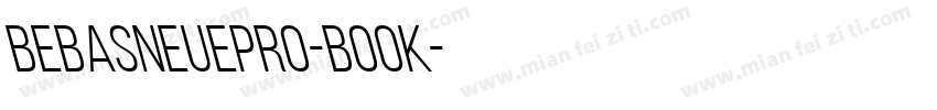 BebasNeuepro-Book字体转换