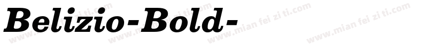 Belizio-Bold字体转换