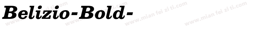 Belizio-Bold字体转换