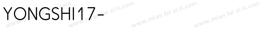 YONGSHI17字体转换