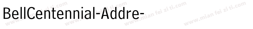 BellCentennial-Addre字体转换