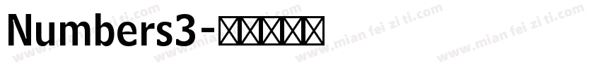 Numbers3字体转换