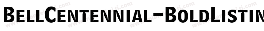 BellCentennial-BoldListingAlt字体转换