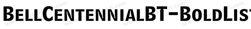 BellCentennialBT-BoldListing字体转换