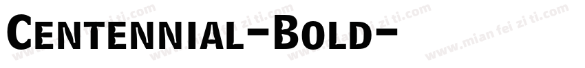 Centennial-Bold字体转换