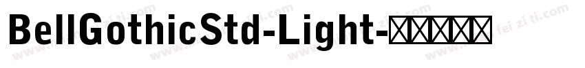 BellGothicStd-Light字体转换
