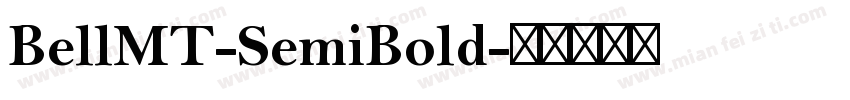 BellMT-SemiBold字体转换