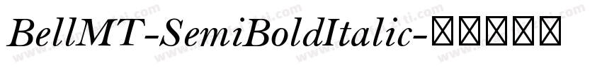 BellMT-SemiBoldItalic字体转换