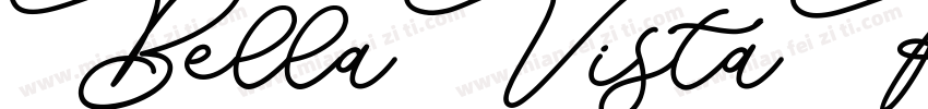 BellaVistaRegular字体转换
