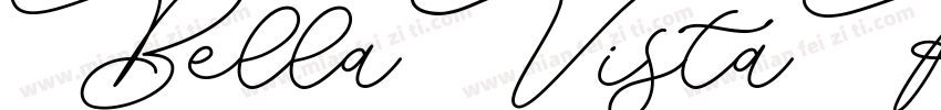 BellaVistaRegular字体转换