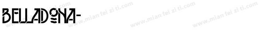 BELLADONA字体转换
