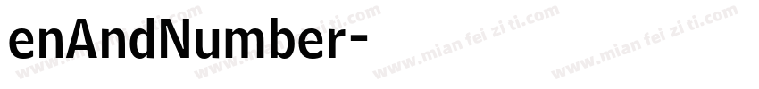 enAndNumber字体转换