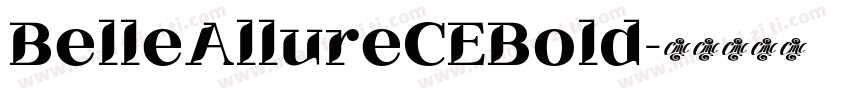 BelleAllureCEBold字体转换