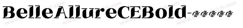 BelleAllureCEBold字体转换
