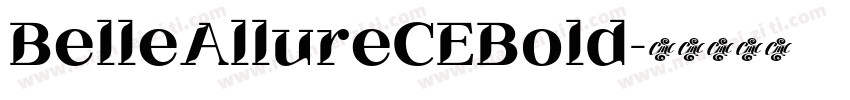 BelleAllureCEBold字体转换