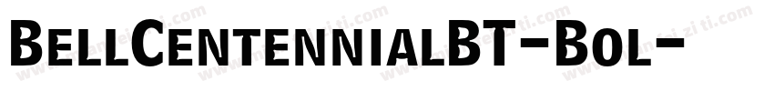 BellCentennialBT-Bol字体转换