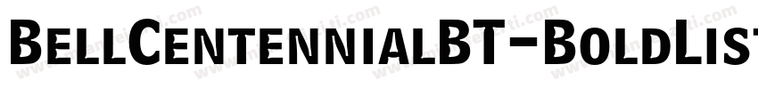 BellCentennialBT-BoldListing字体转换