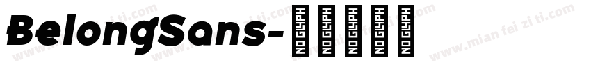 BelongSans字体转换