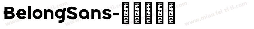 BelongSans字体转换