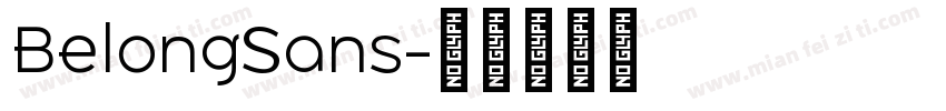 BelongSans字体转换