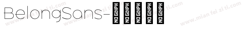 BelongSans字体转换