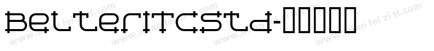 BelterITCStd字体转换