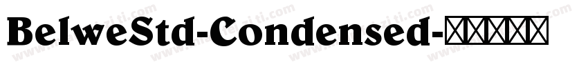 BelweStd-Condensed字体转换