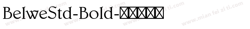 BelweStd-Bold字体转换
