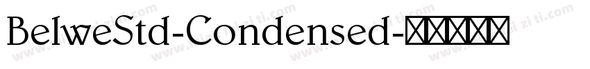 BelweStd-Condensed字体转换