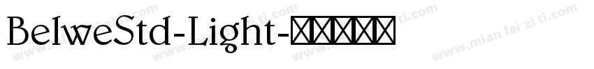 BelweStd-Light字体转换
