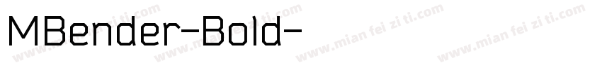 MBender-Bold字体转换