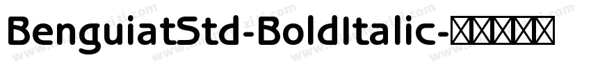 BenguiatStd-BoldItalic字体转换