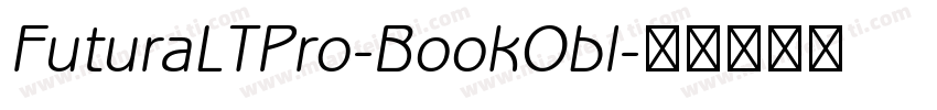 FuturaLTPro-BookObl字体转换