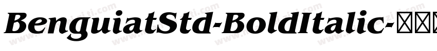 BenguiatStd-BoldItalic字体转换