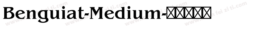 Benguiat-Medium字体转换