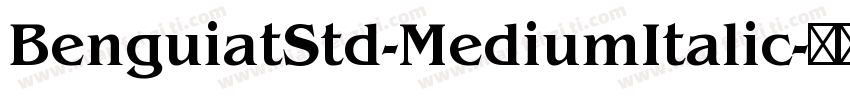 BenguiatStd-MediumItalic字体转换