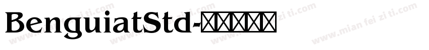 BenguiatStd字体转换