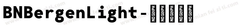 BNBergenLight字体转换
