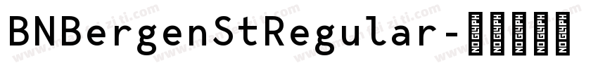 BNBergenStRegular字体转换