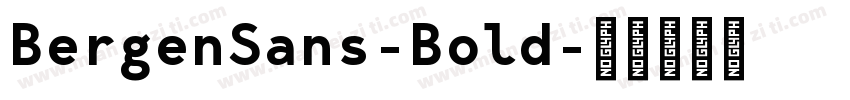 BergenSans-Bold字体转换