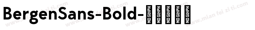 BergenSans-Bold字体转换