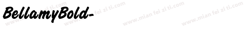 BellamyBold字体转换