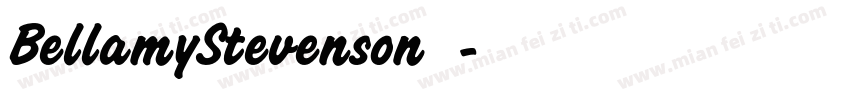BellamyStevenson字体字体转换