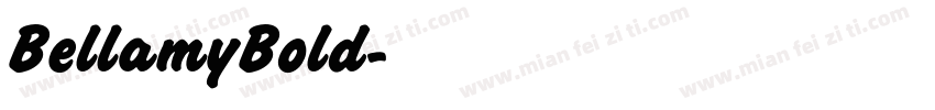 BellamyBold字体转换
